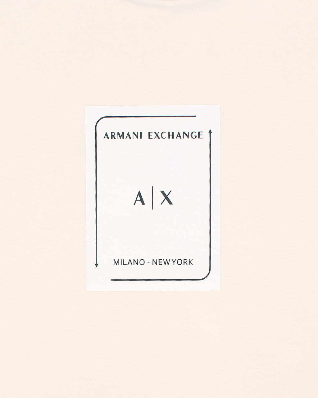 A-X Men's Oversized Logo Patch T-Shirt – Off White