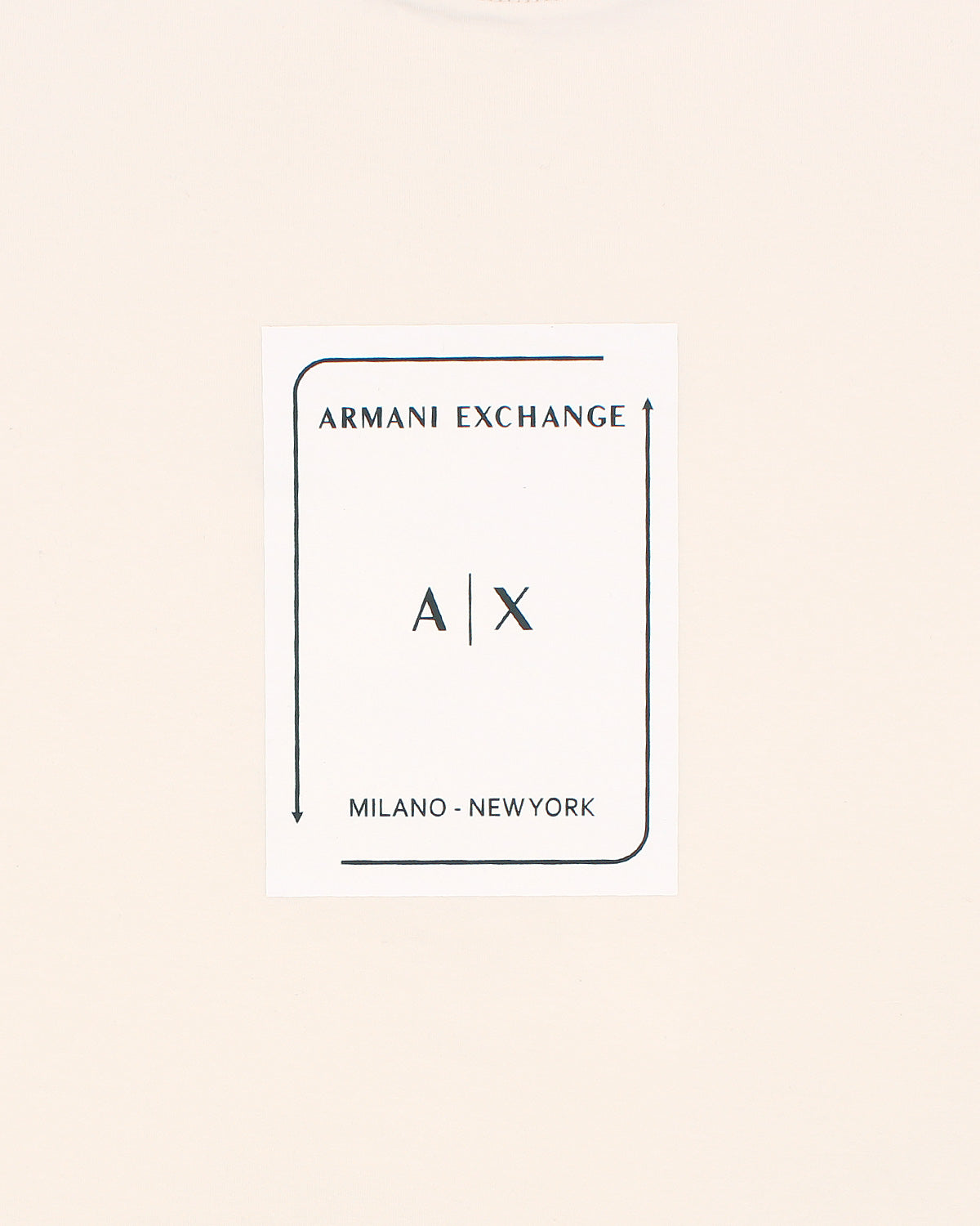 A-X Men's Oversized Logo Patch T-Shirt – Off White