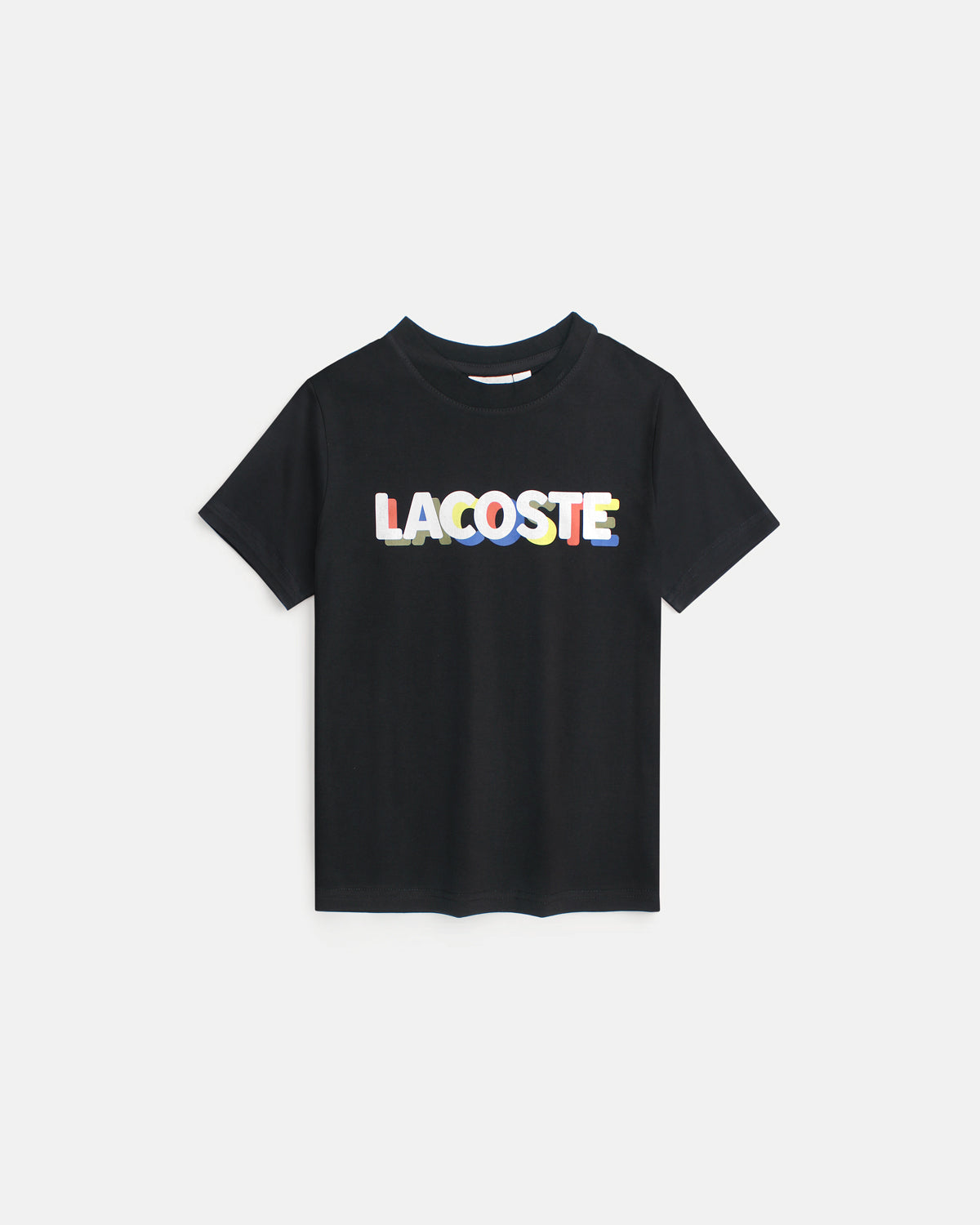 Kids Lac. Multi Logo T Shirt - Black