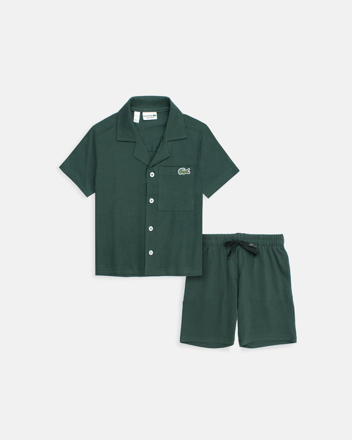 Kids Notch Lapel Tracksuit Set - Green