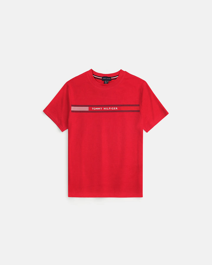 Premium Hilfiger Kids High Tee - Red