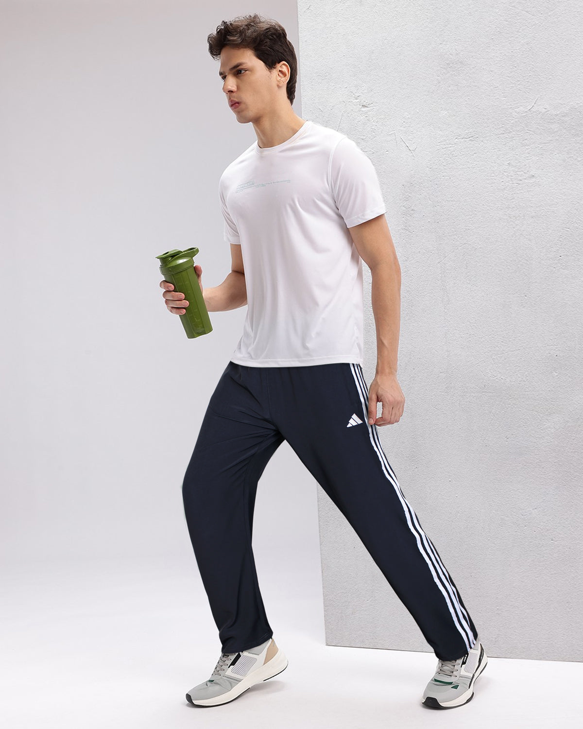 Adi. Tricot Three Stripes Track Pant - Navy Blue