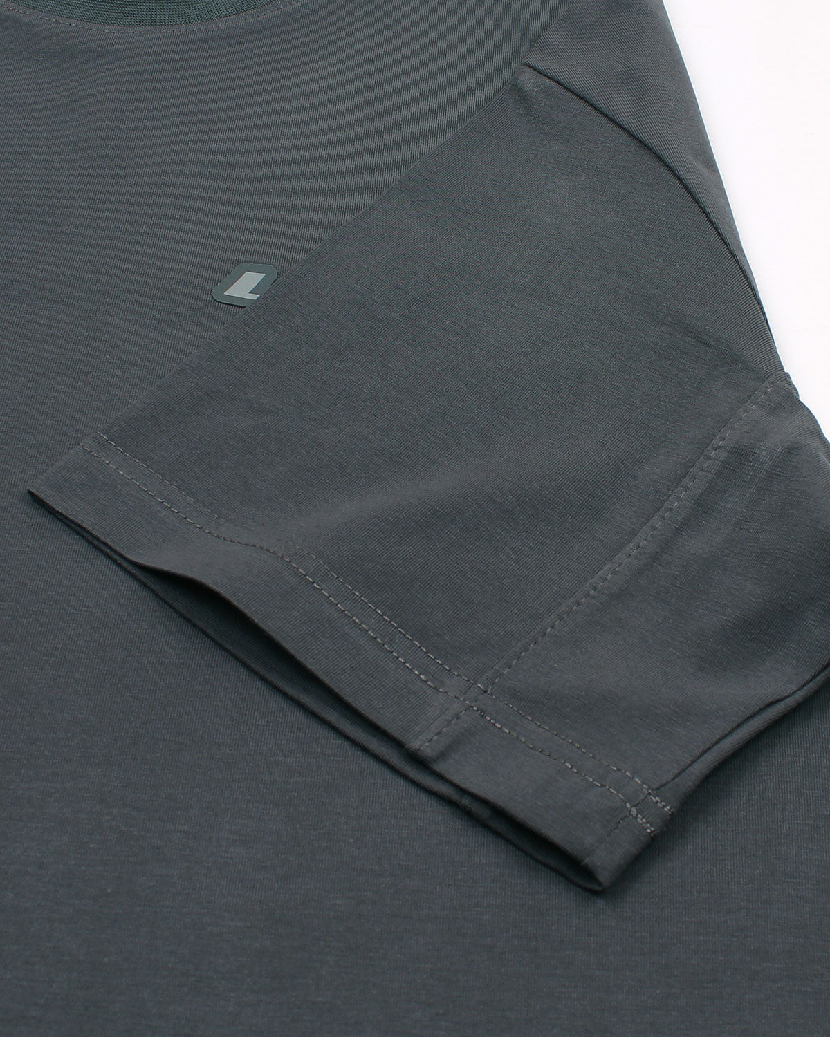 Men's Oversized Basic Lac. T Shirt - Grey