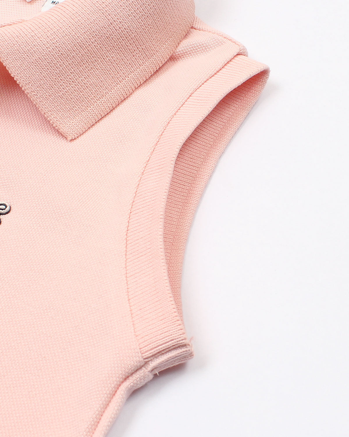 Premium Baby Girl Lac. Polo Shirt - Baby Pink