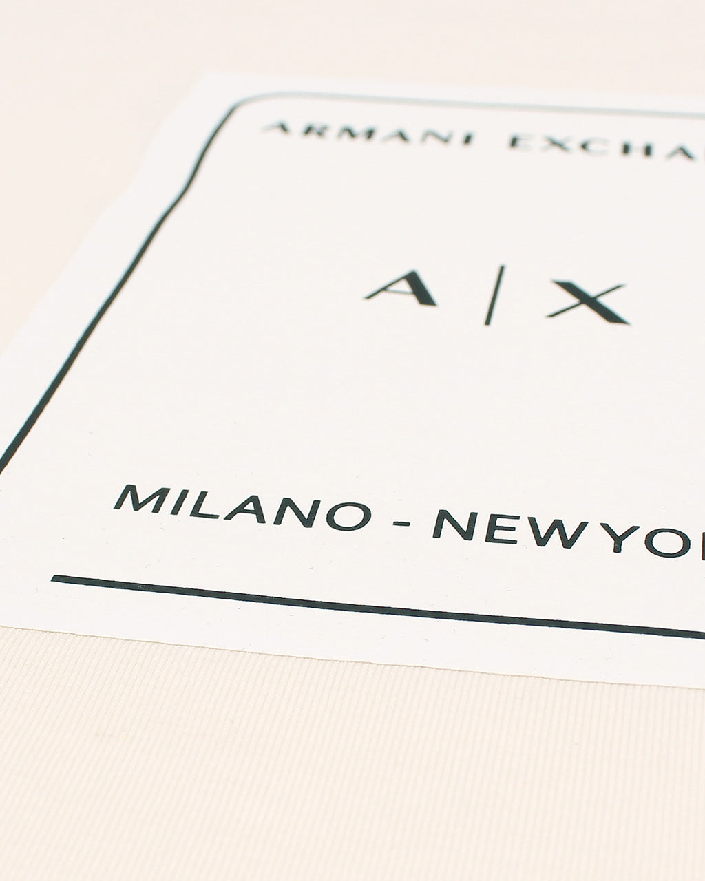 A-X Men's Oversized Logo Patch T-Shirt – Off White