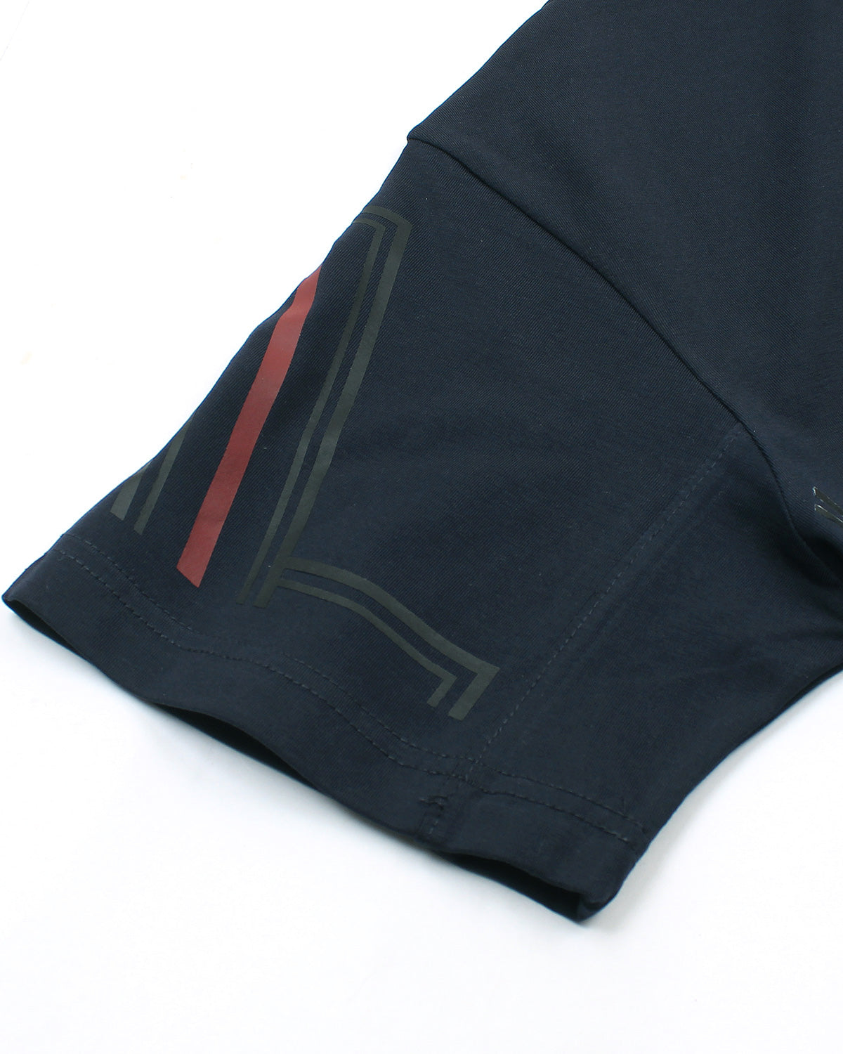 Men's A-X Side Graphic T Shirt - Navy Blue