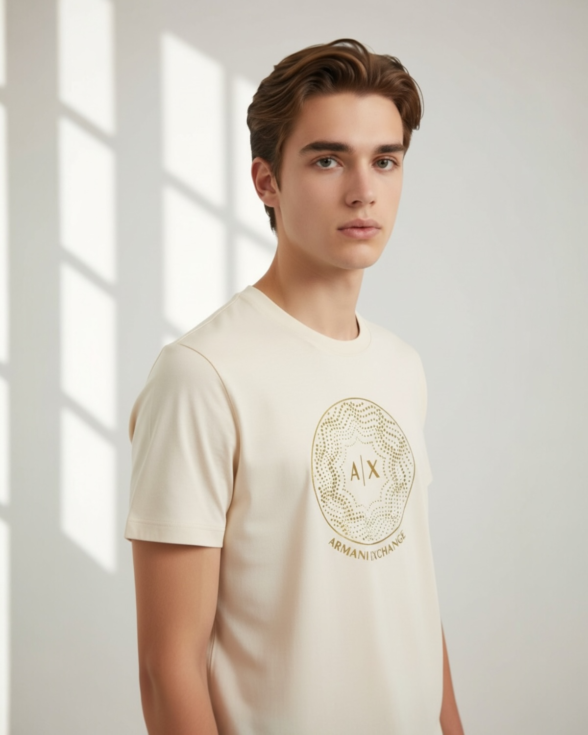 Exclusive A/X Men Gold Tee - Off White