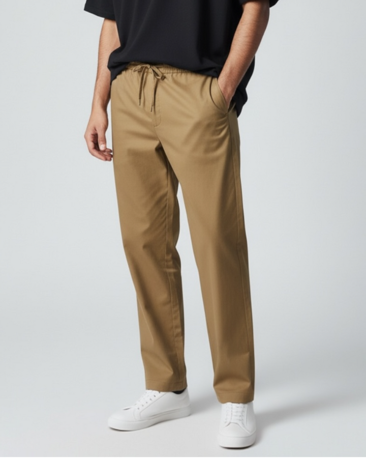 Men's Cotton Everyday Trouser - Brown