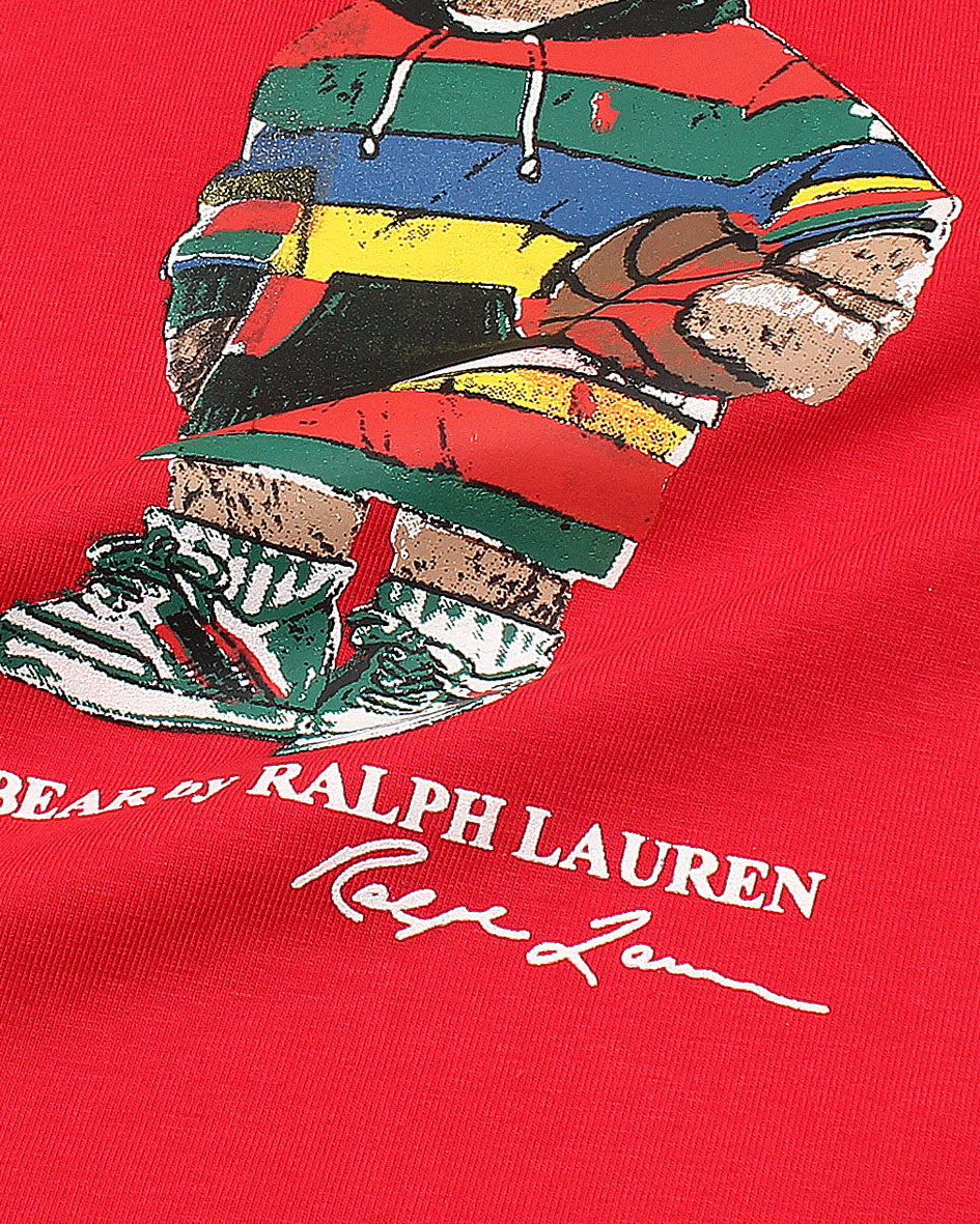 Iconic Boys Bear Tee - Red