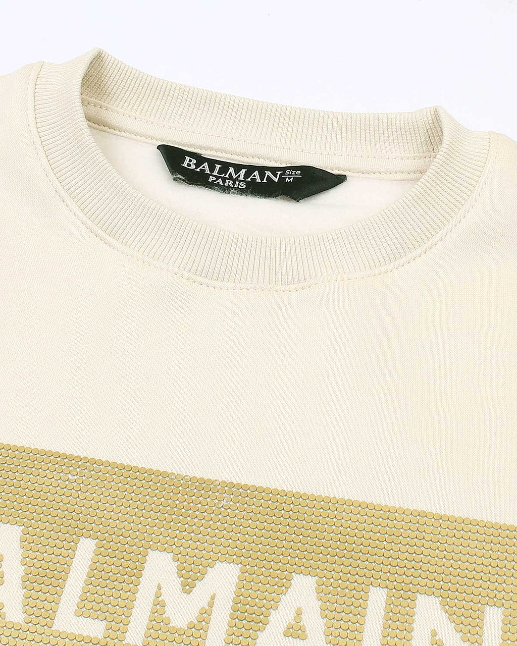Exclusive B-L-M-N Gold Mens Sweat - Off-White
