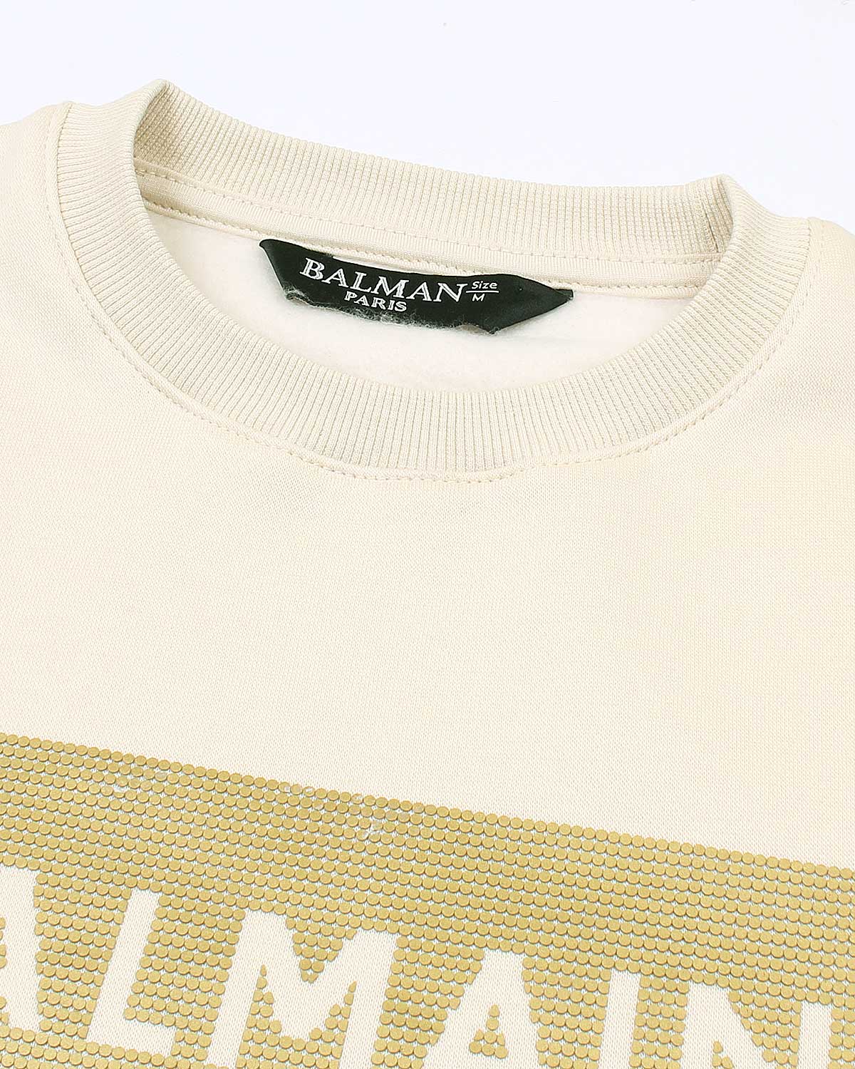 Exclusive B-L-M-N Gold Mens Sweat - Off-White