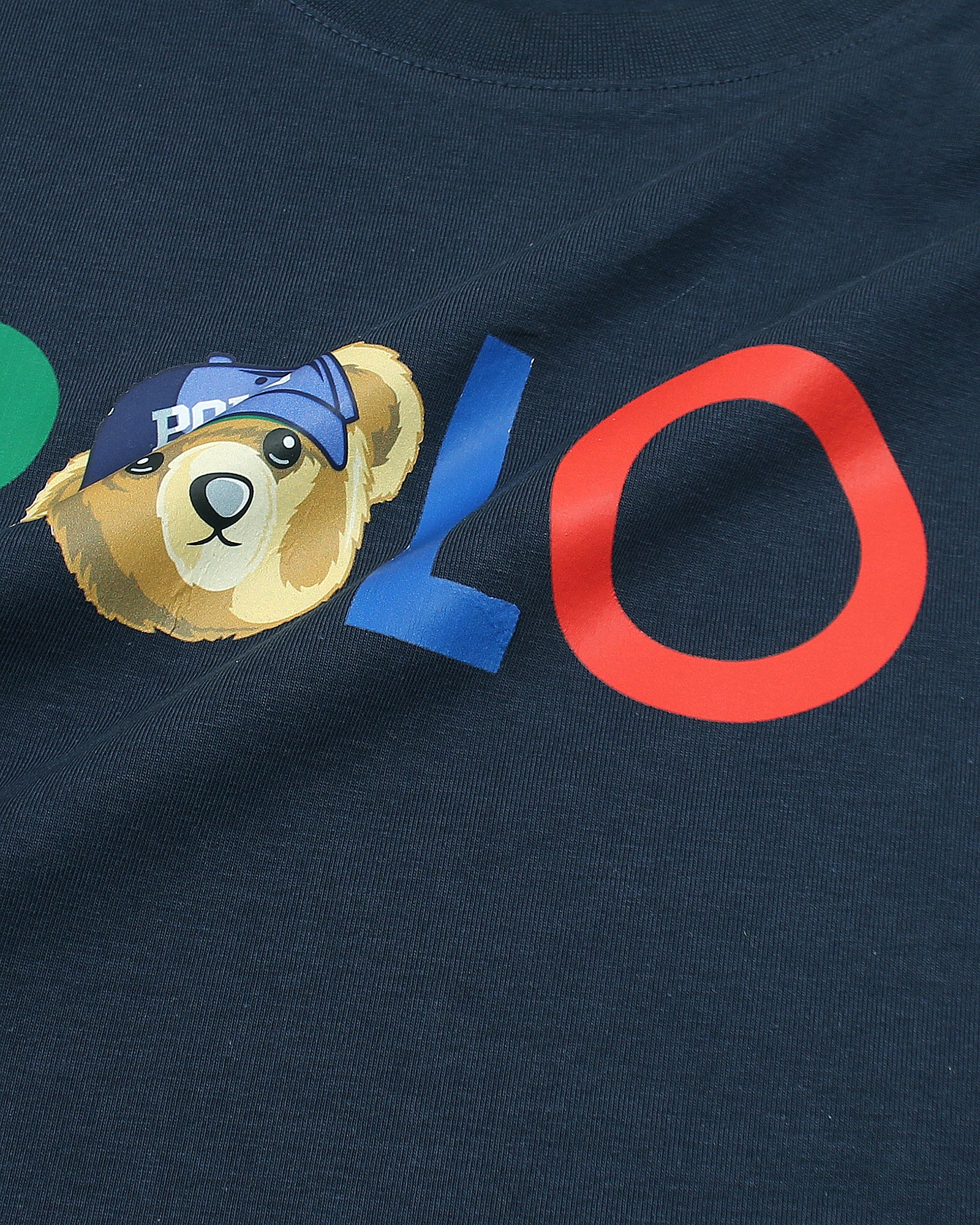 Exclusive Kids Polo Bear Tee - Navy Blue