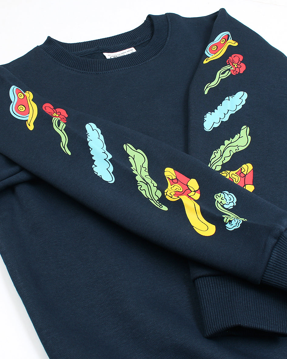 Premium Off-W Boys Sweat - Navy Blue