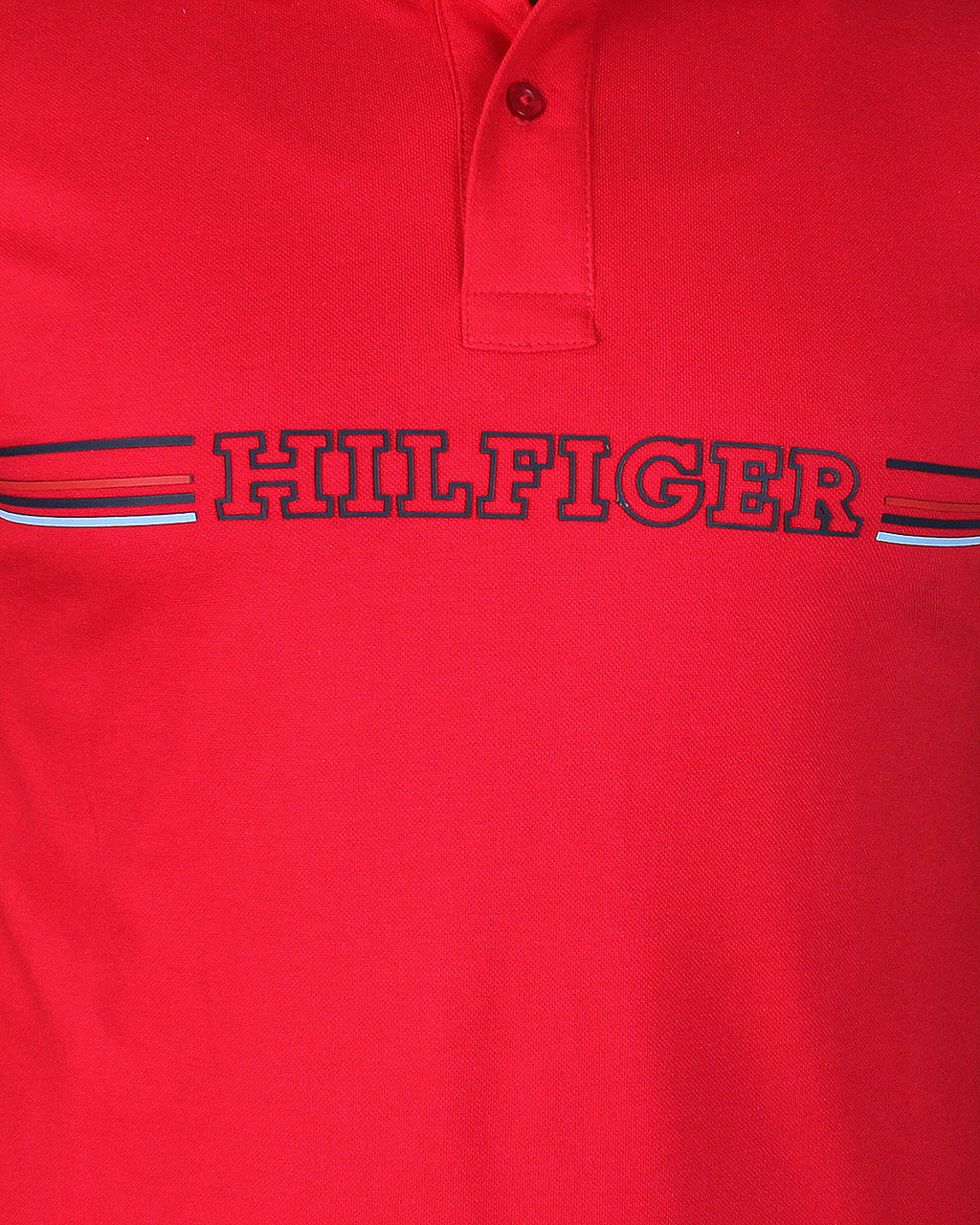 Exclusive Hilfiger Stripe Polo - Red