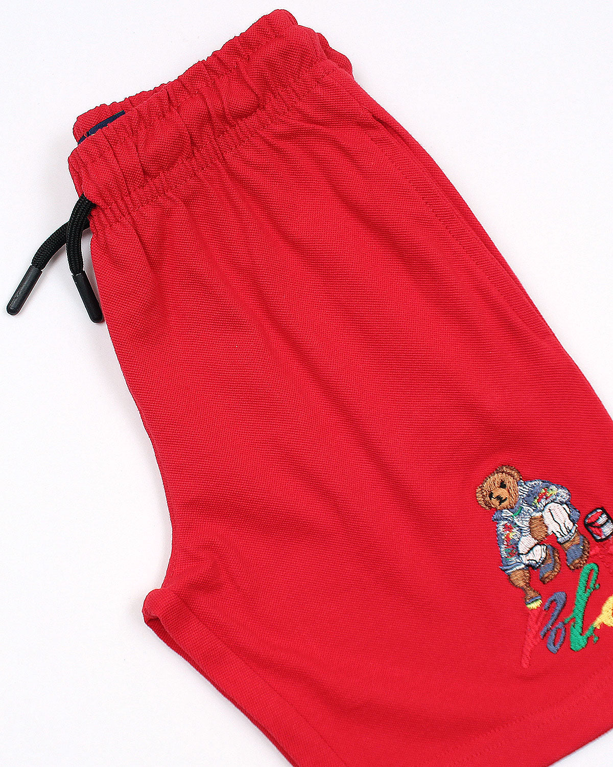 Premium Kids Bear Color Shorts - Red