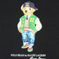Kids Iconic Green Bear Sweat - Black