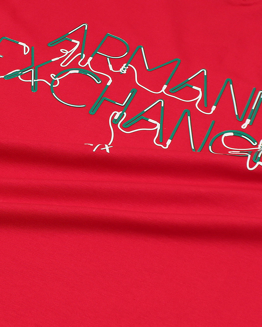 Exclusive A-X Signature Tee - Red