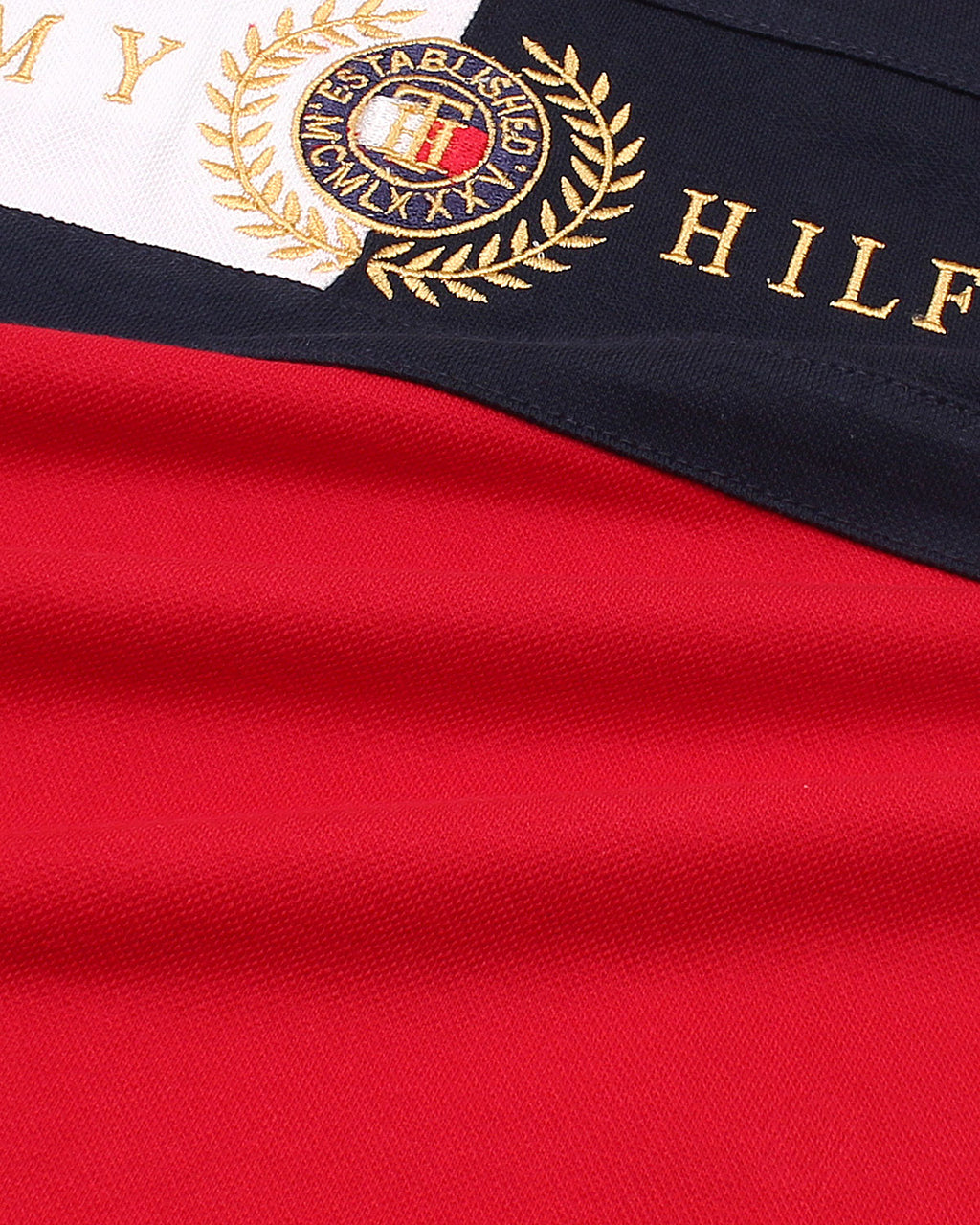 Exclusive Tommy Kids Block Polo - Red