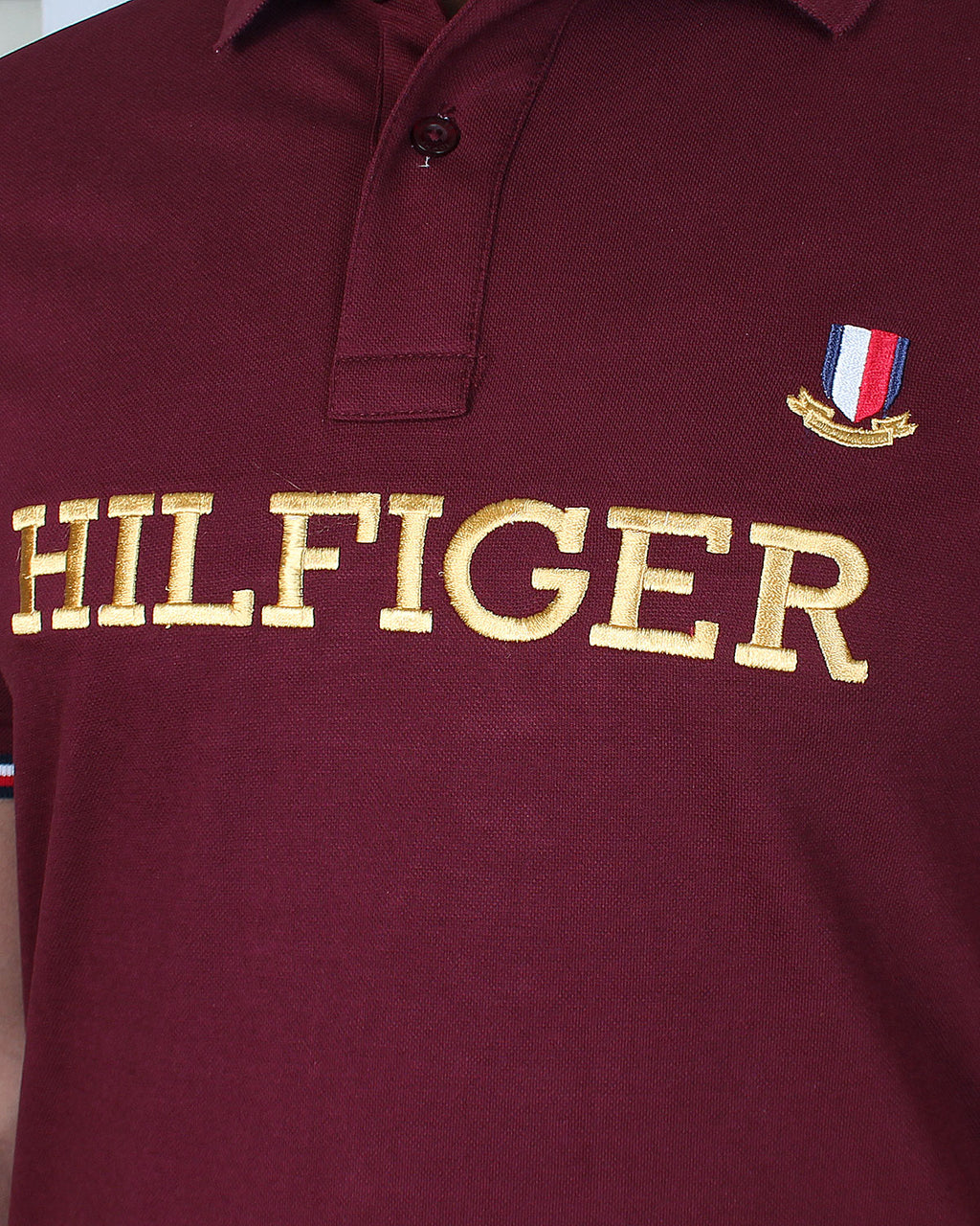 Premium Tommy Motive Polo - Maroon
