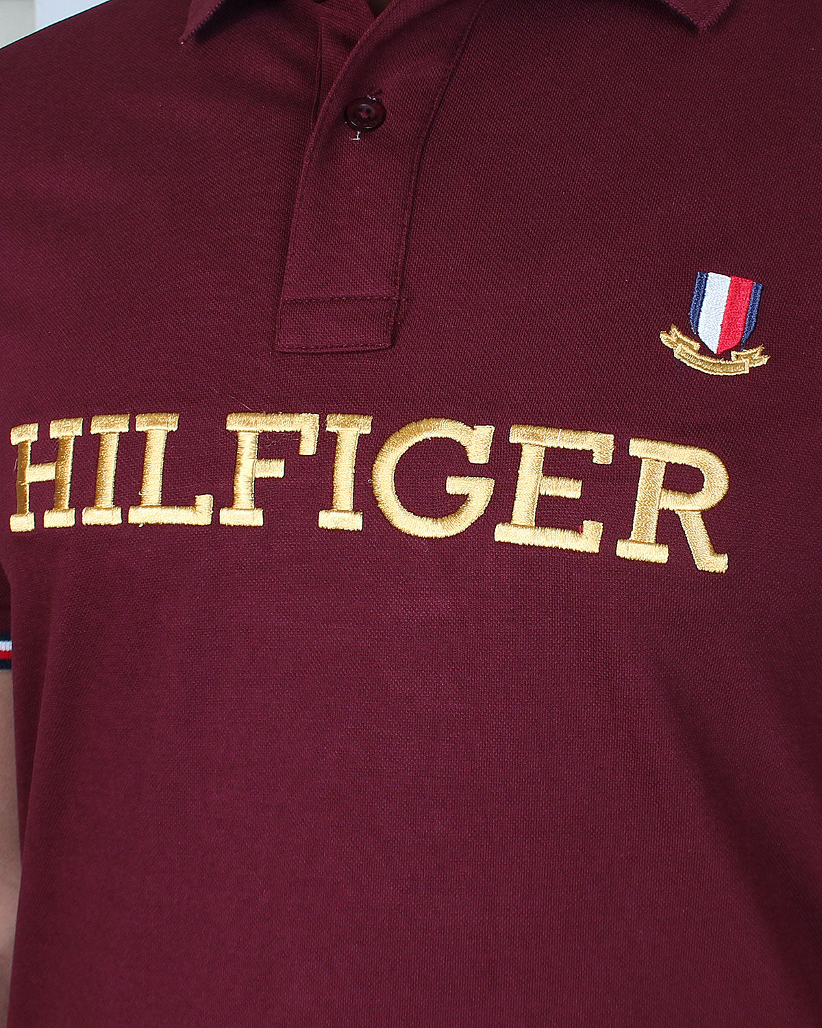 Premium Tommy Motive Polo - Maroon