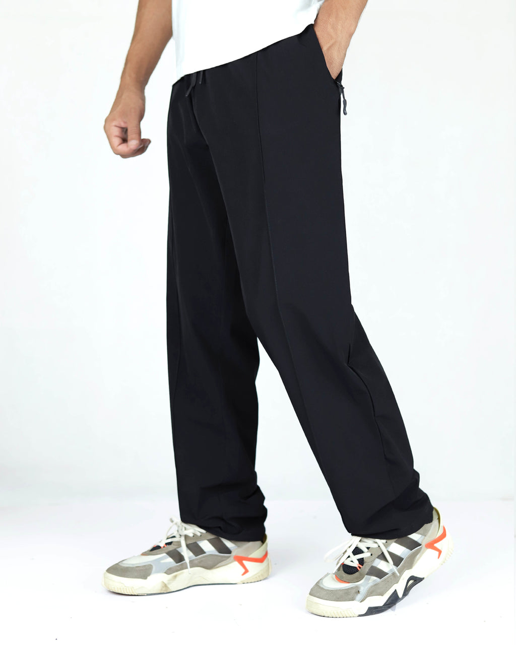 Premium Everyday Straight Leg Trouser - Black