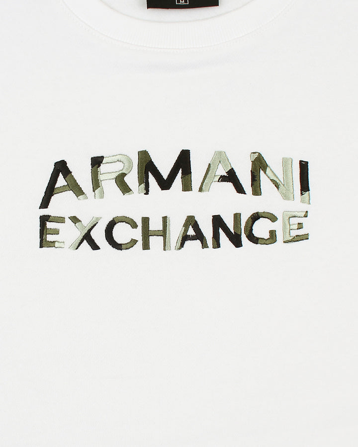 Exclusive A-X Camo Mens Sweat - White