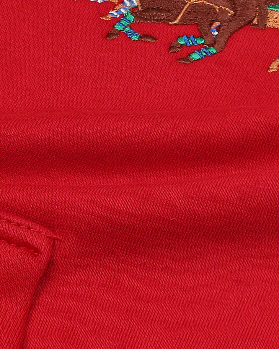 Exclusive Kids Pony Hood - Red
