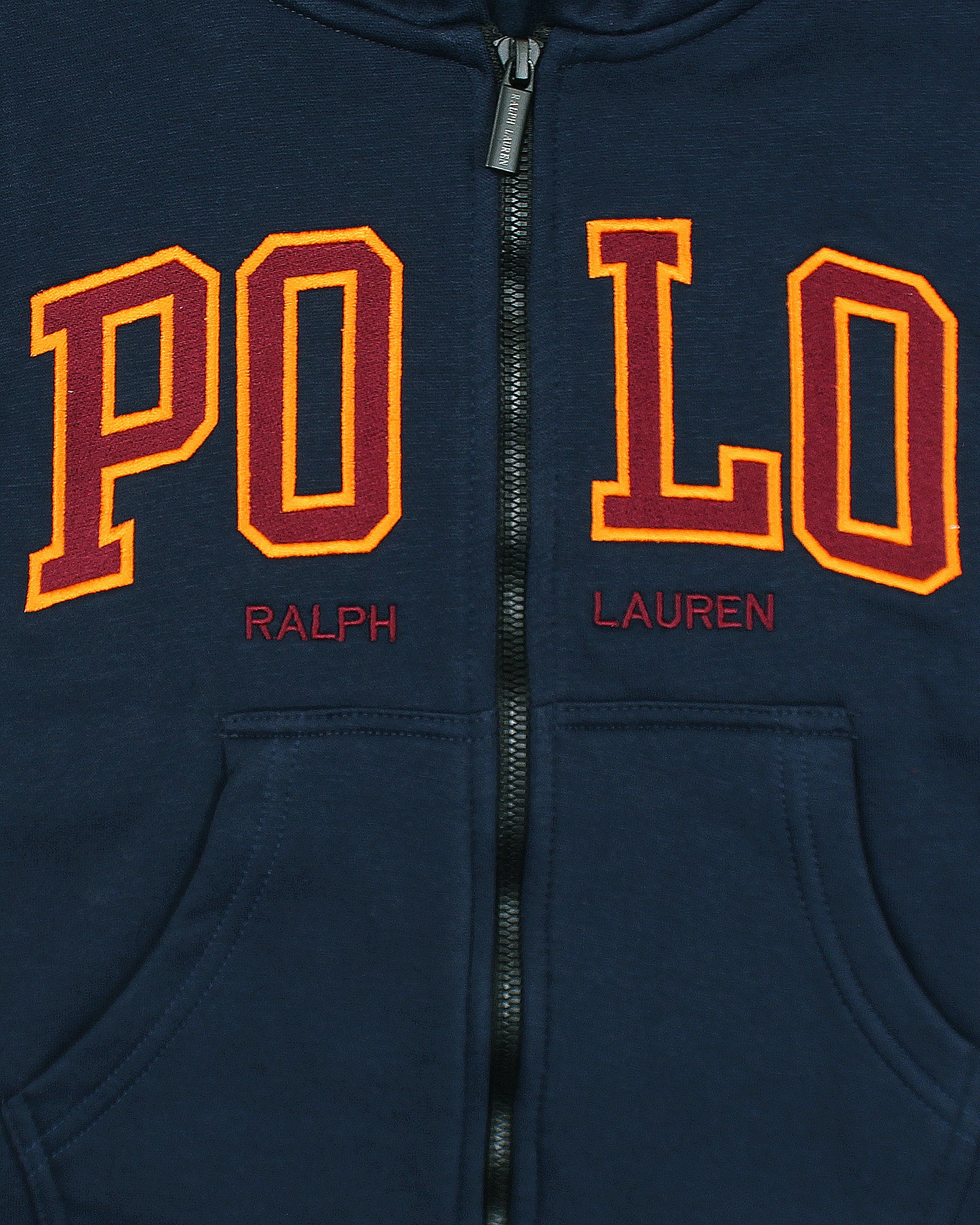 Premium Kids Polo Zipper Hoddie - Navy Blue