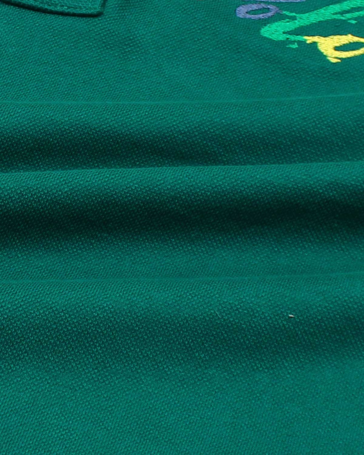 Premium Kids Color Bear Polo - Green