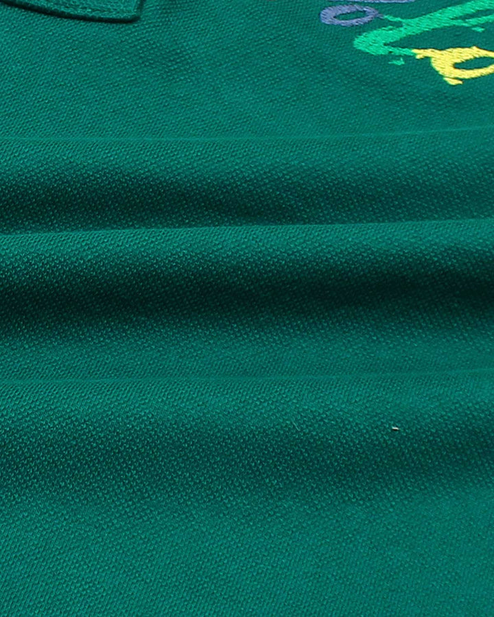Premium Kids Color Bear Polo - Green