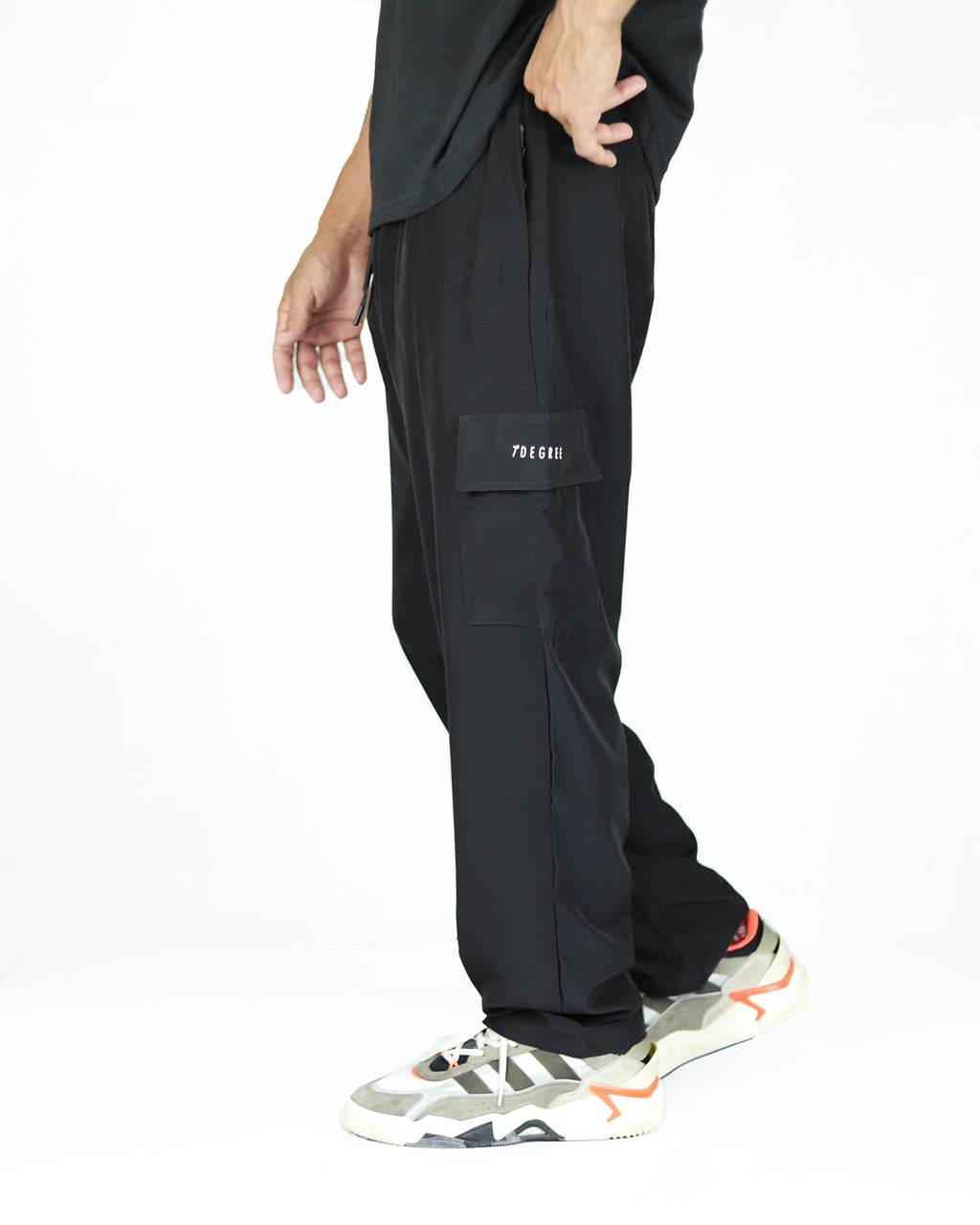 Premium Relaxed Fit Micro Trouser - Black