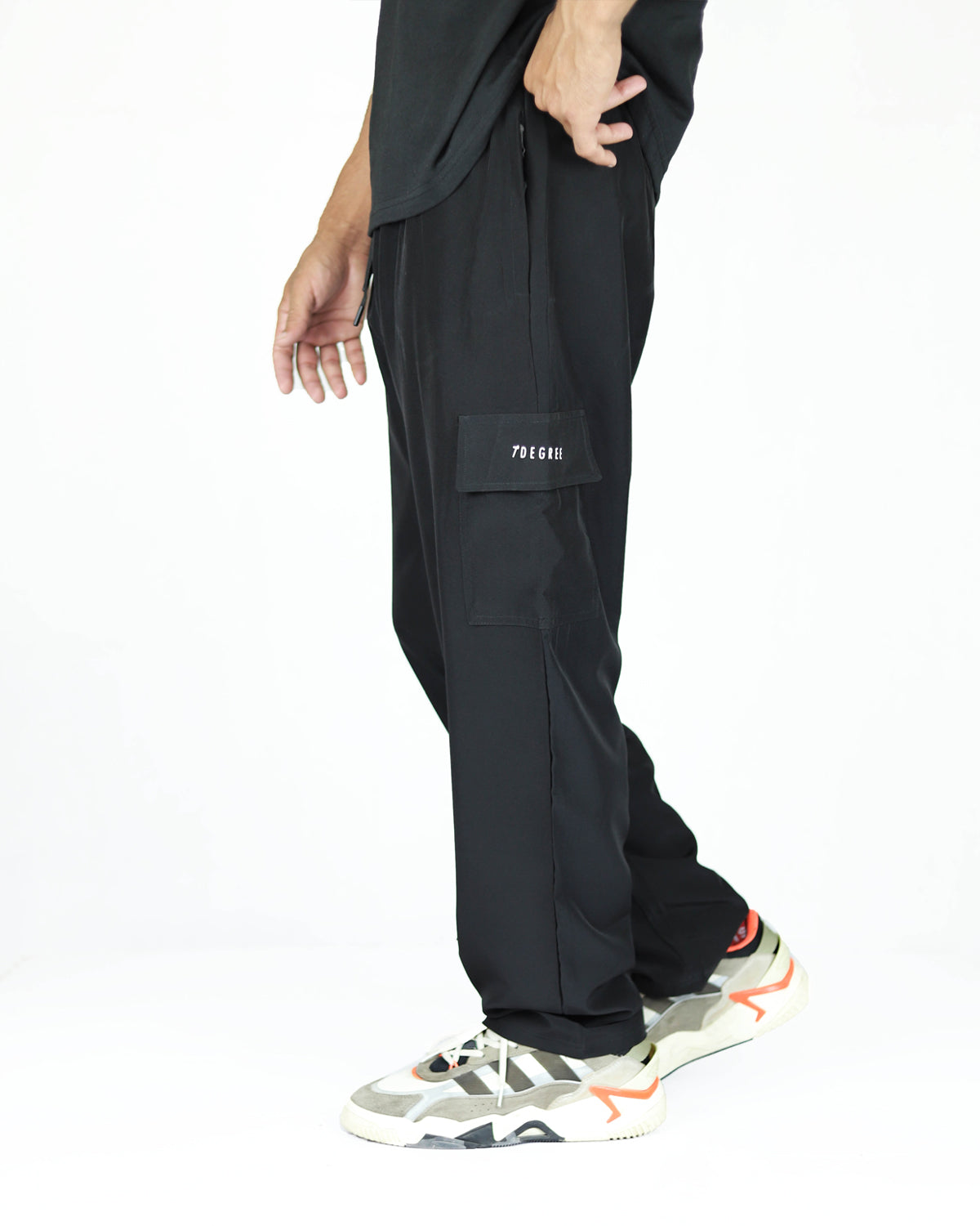 Premium Relaxed Fit Micro Trouser - Black