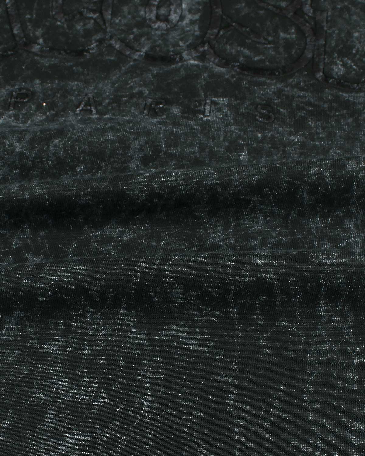 Lac. Oversized Acid Wash Men Tee - Black