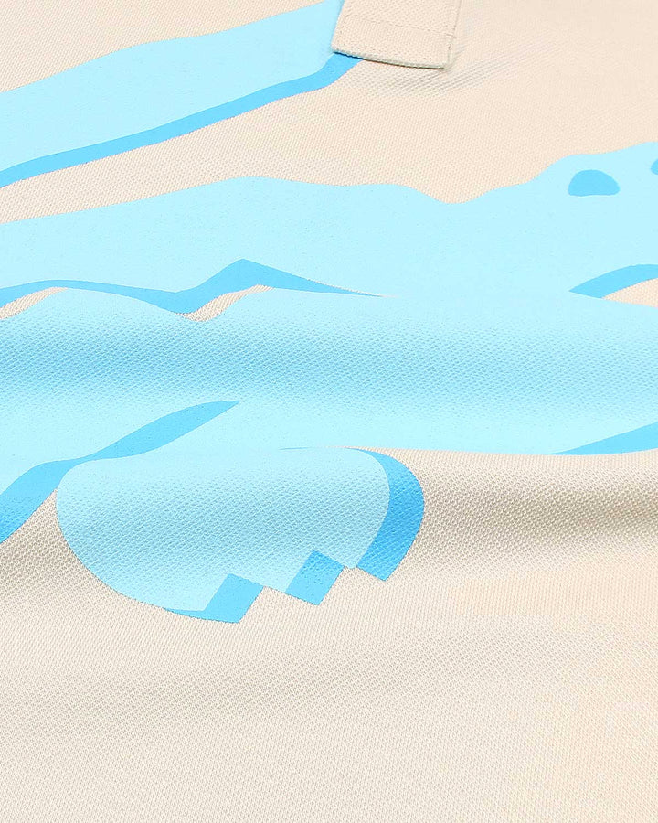Exclusive Kids L-C-S-T Croc Polo - Off White