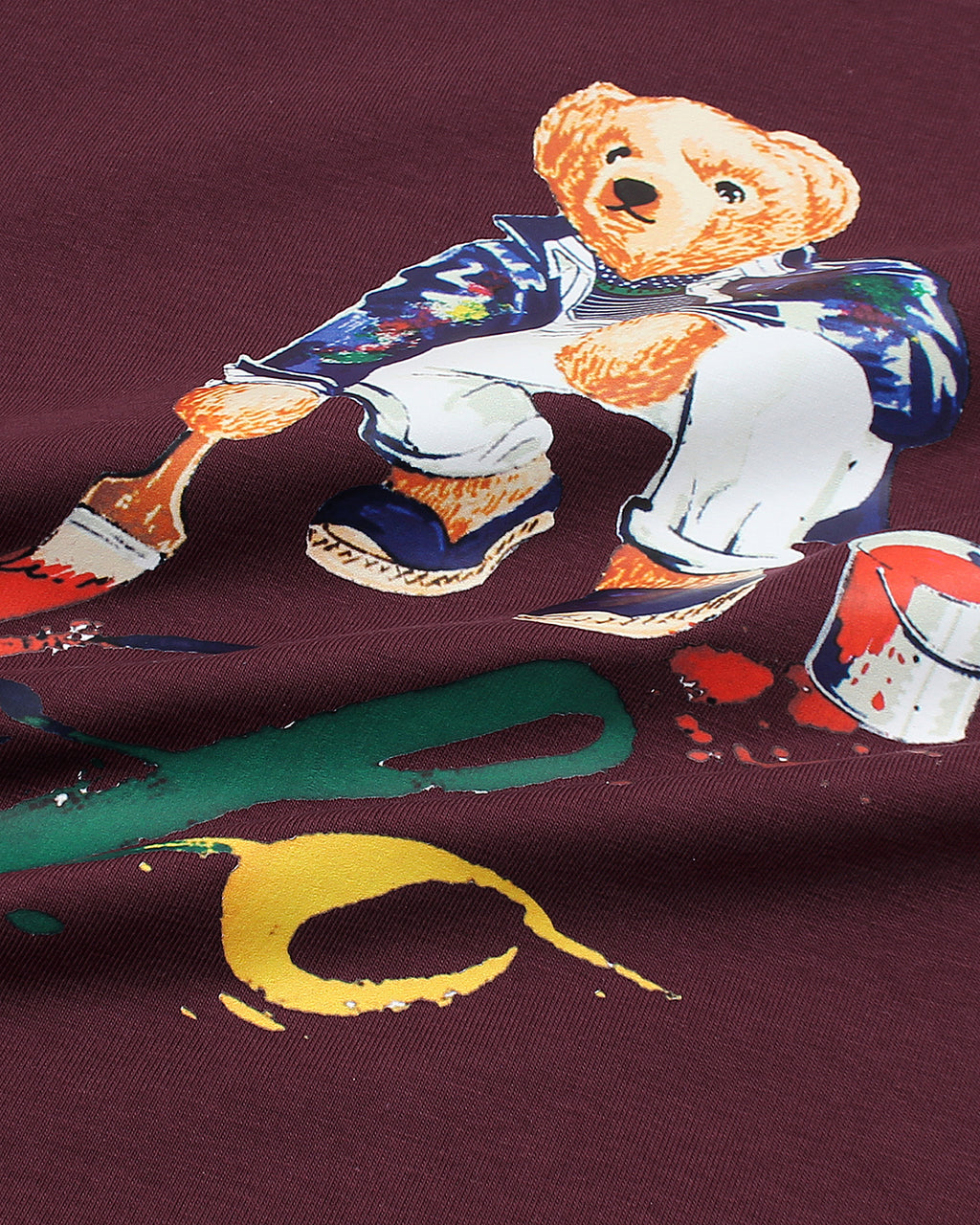 Exclusive Bear Polo Kids Tee - Maroon