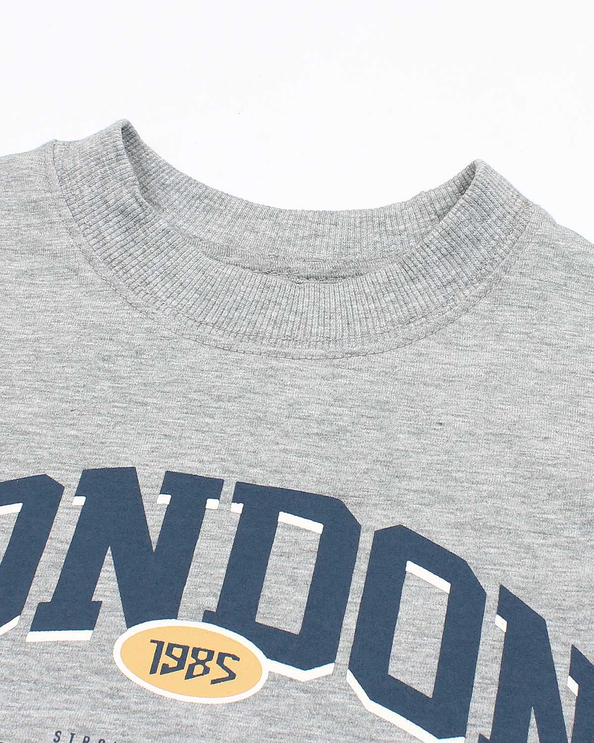 Kids London Print Loungewear Set - Grey & Blue