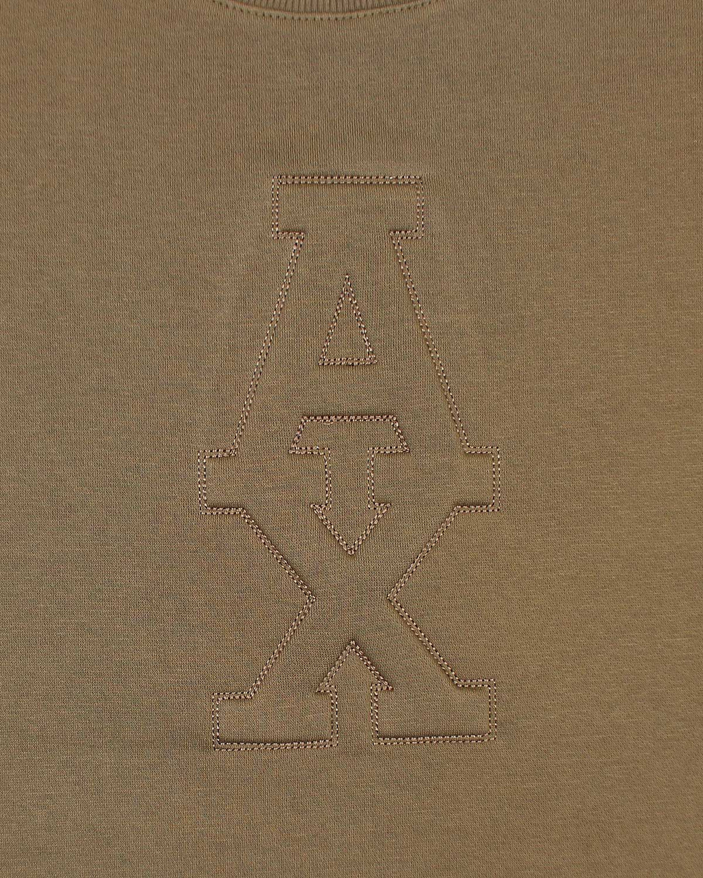 Exclusive A-X Men Embossed Sweat - Brown