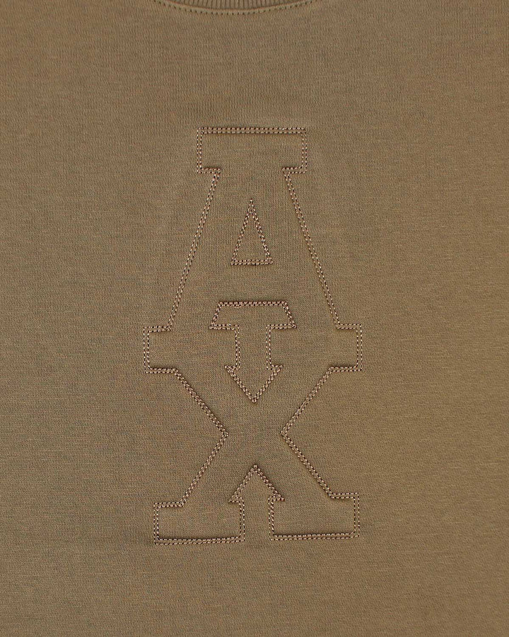 Exclusive A-X Men Embossed Sweat - Brown