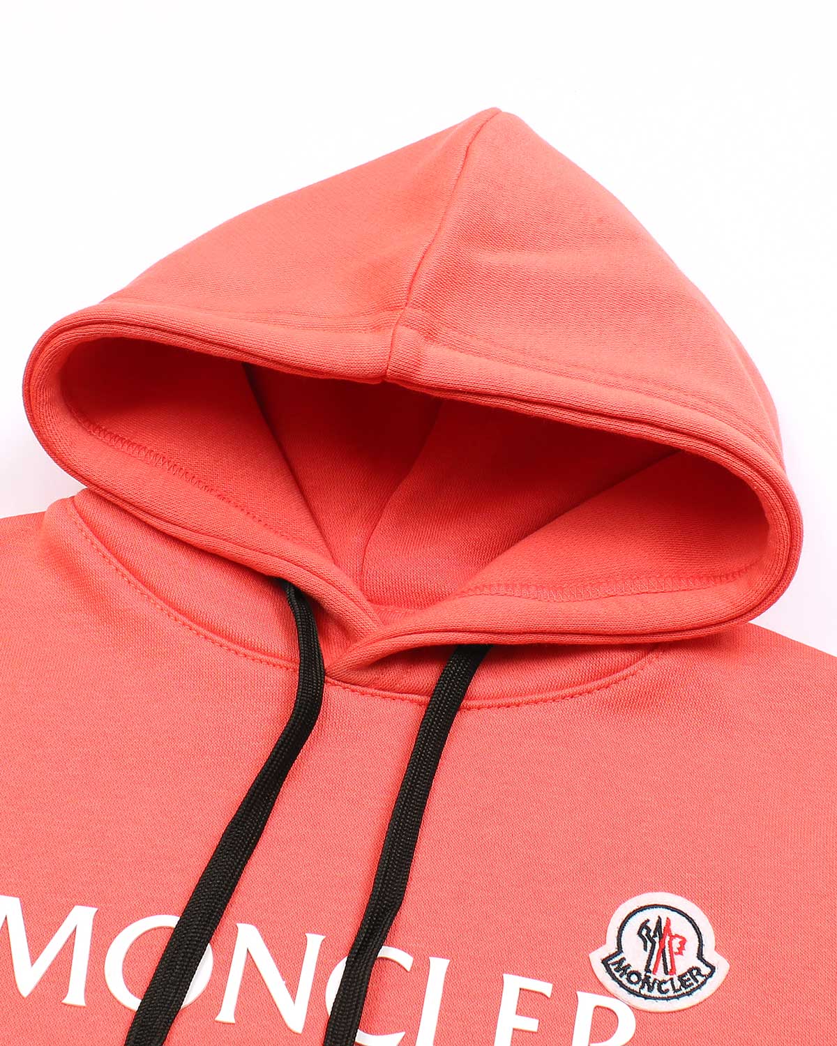 Mon. Kids Logo Hoddie - Coral Pink
