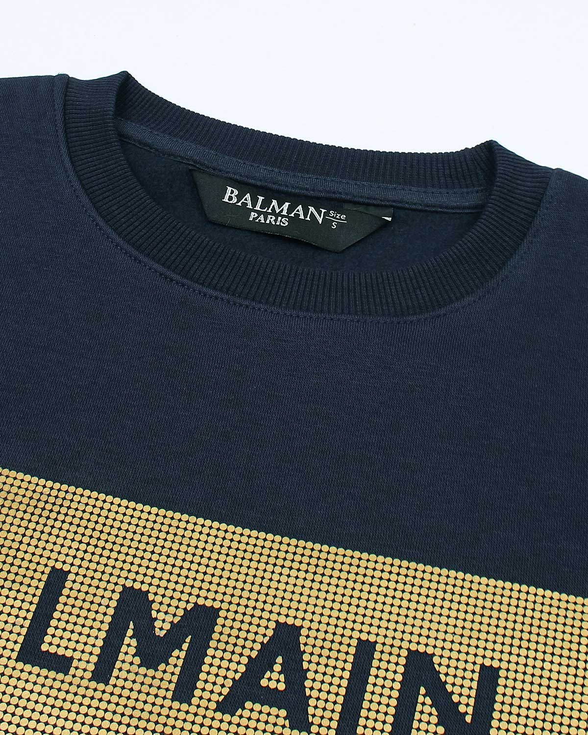 Exclusive B-L-M-N Gold Mens Sweat - Navy Blue