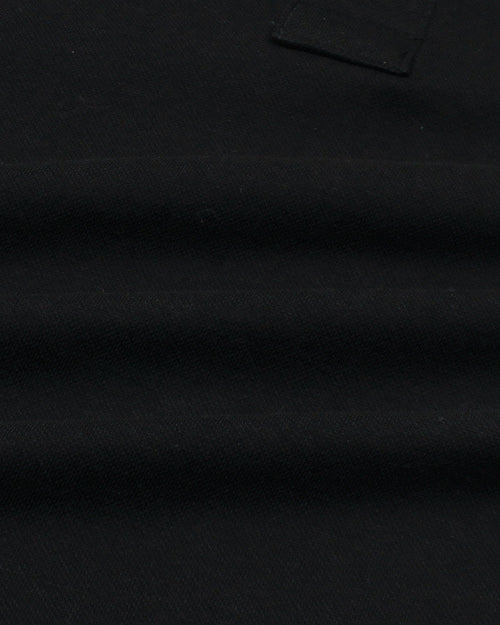 A-X Collar Design Polo - Black