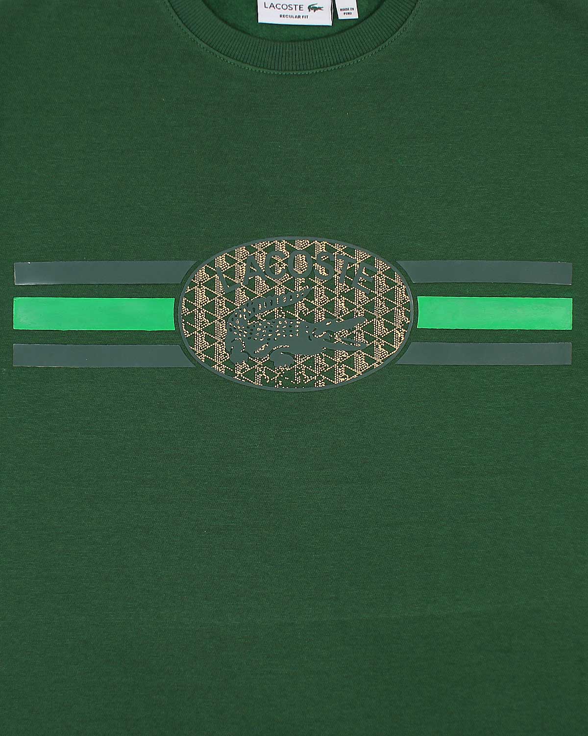 Exclusive L-C-S-T Mens Stripe Sweat - Green