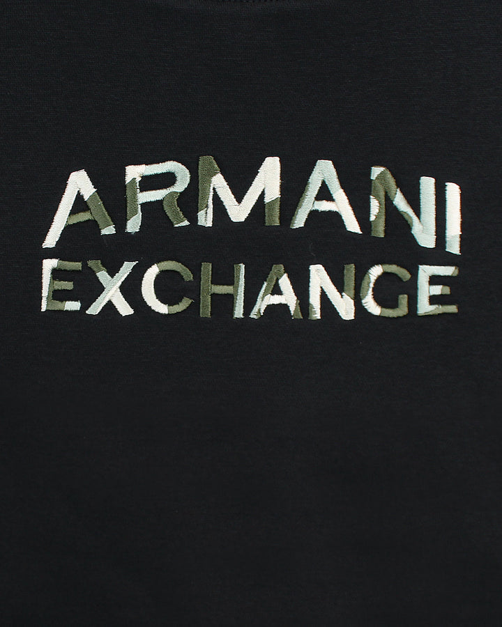 Exclusive A-X Camo Mens Sweat - Black