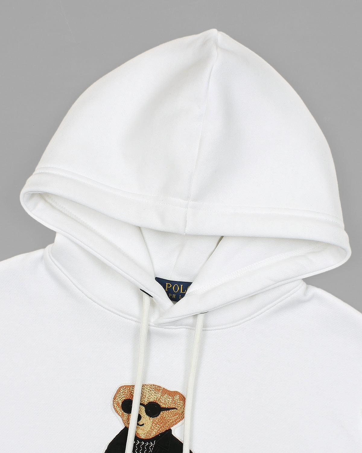 Premium Men's Bear Hoddie - White