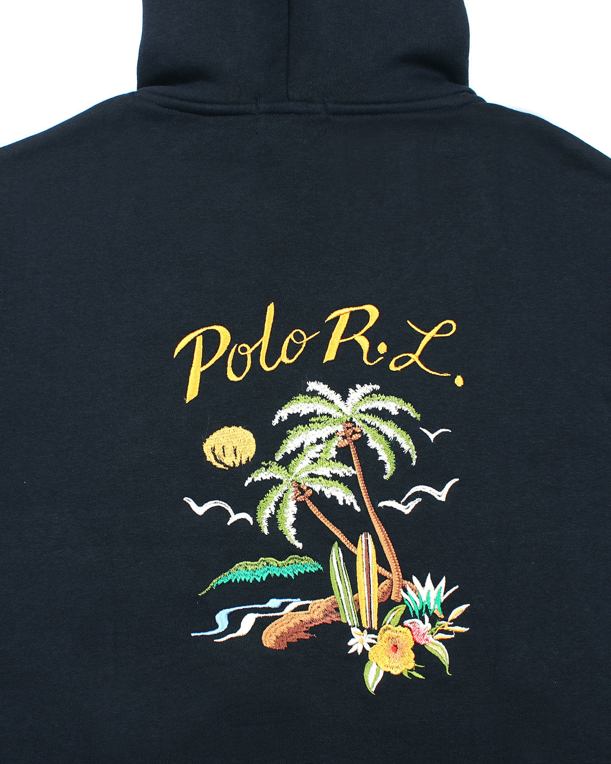 Men's Oversized Palm Hoddie - Navy Blue