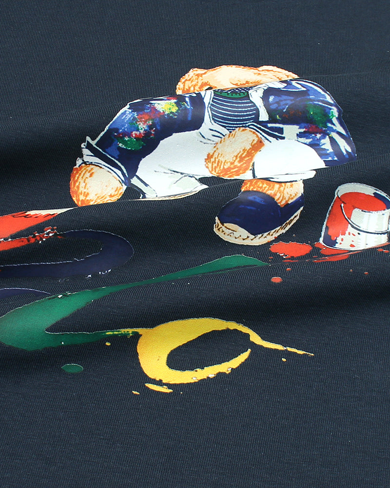 Exclusive Bear Polo Kids Tee - Navy Blue