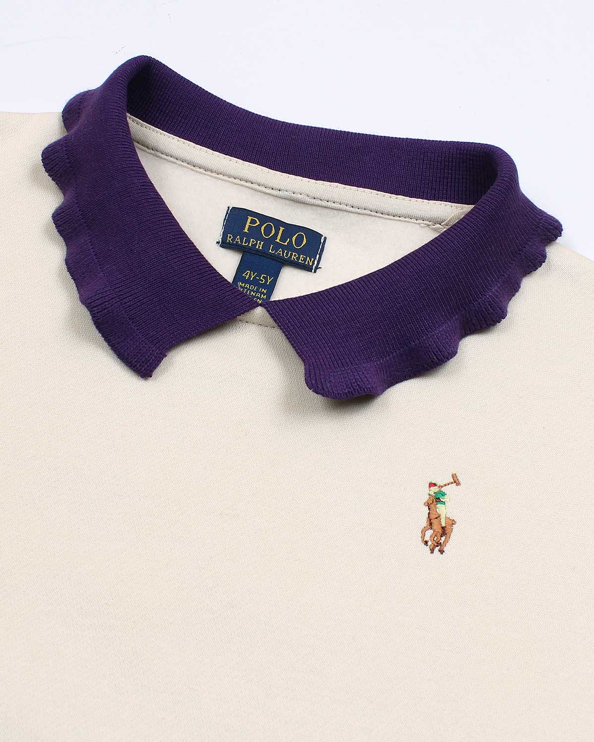 Kids Premium Collar Sweatshirt - Off White