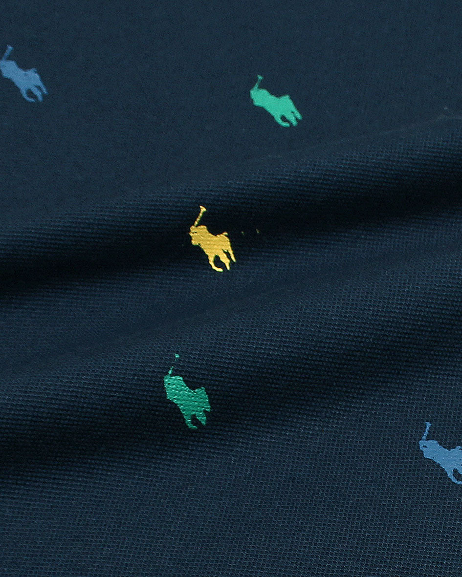 Exclusive All Over Kids Polo - Navy Blue