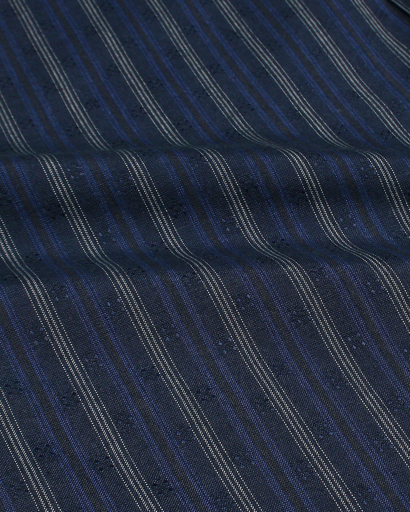 Premium Down Button Lined Shirt - Grey & Blue