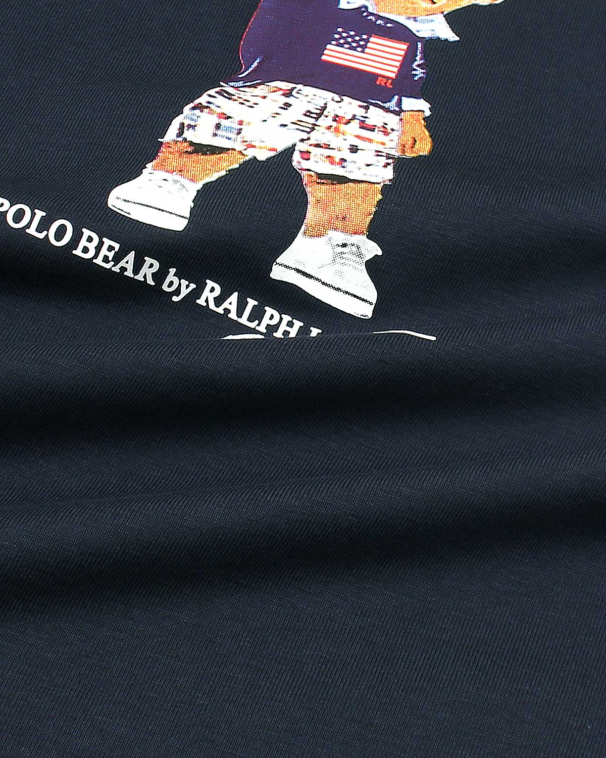 Exclusive Kids Flowes Bear Tee - Navy Blue